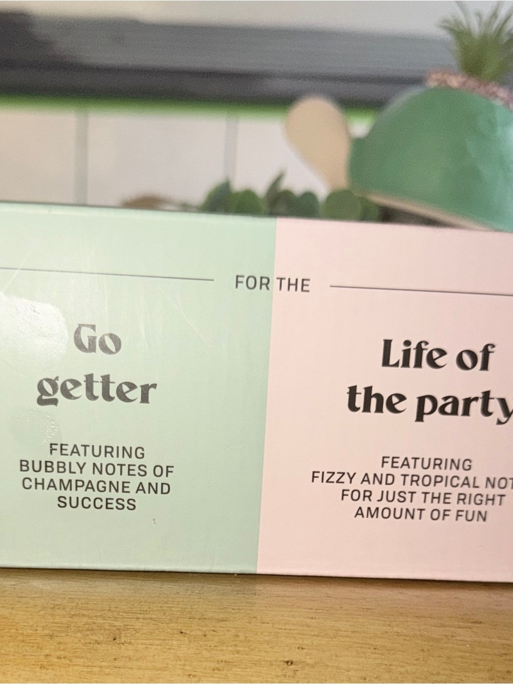 Personalities Soy Blend Candle Two-Pack - Pastel Pink & Mint - Picture 2 of 4